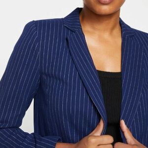 Plum Tree Canada Navy Pinstripe Blazer